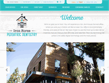 Tablet Screenshot of ironhorsekids.com